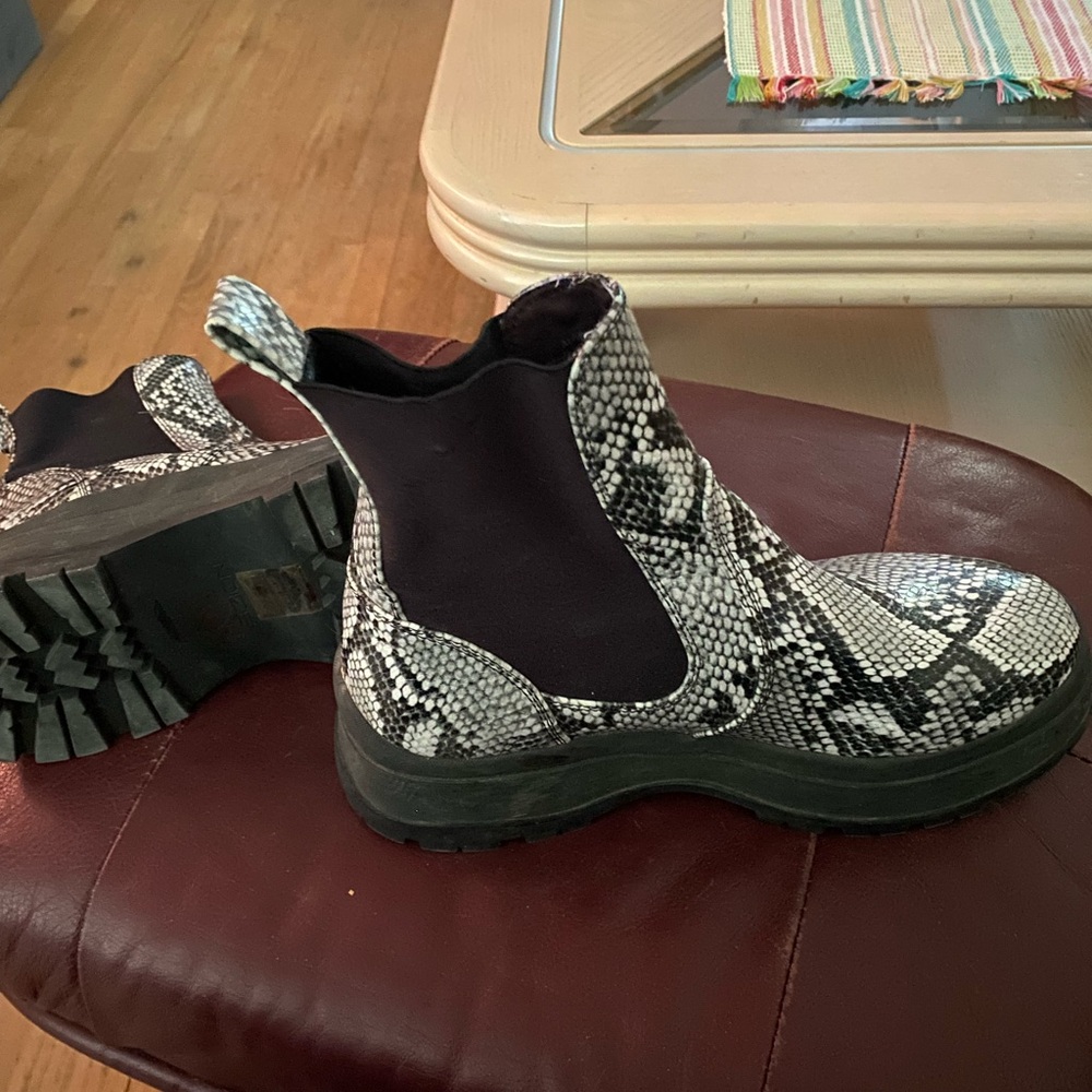 Noize Snakeskin Ankle Boots